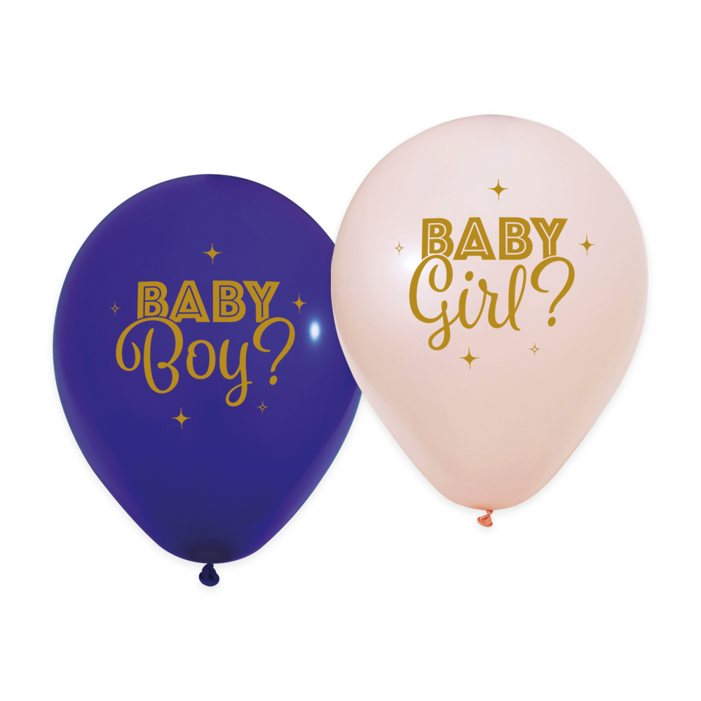 Ballon, Luftballon, Baby Boy?, Baby Girl?, Latexballon