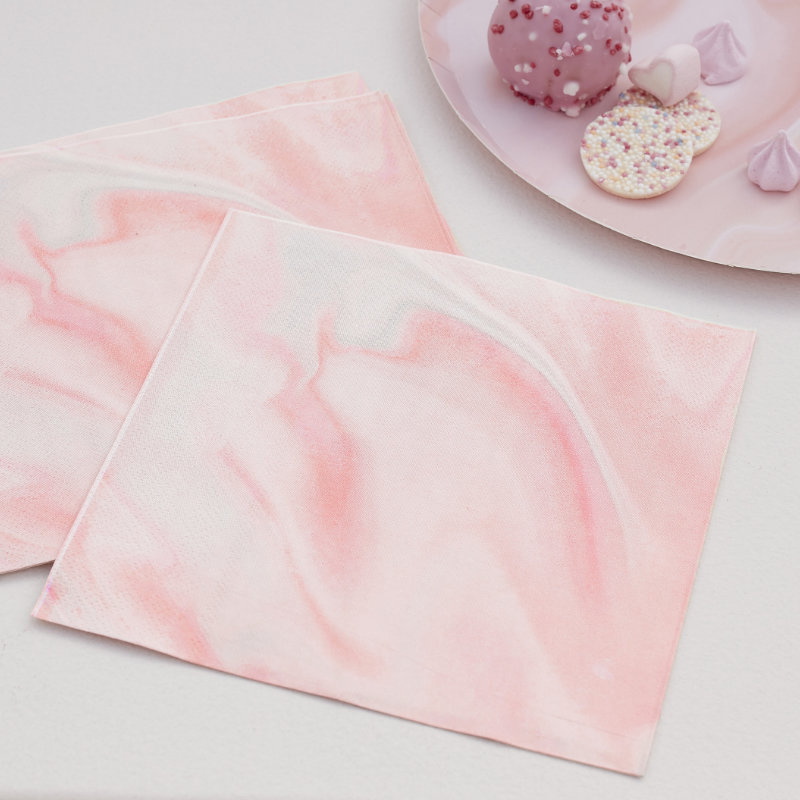 Kindergeburtstag-Servietten_Marmor_rosa_16_Stk_2