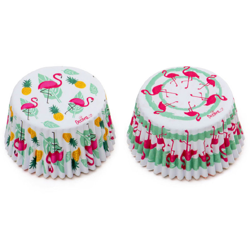 Kindergeburtstag-Muffinformchen-Flamingo-2