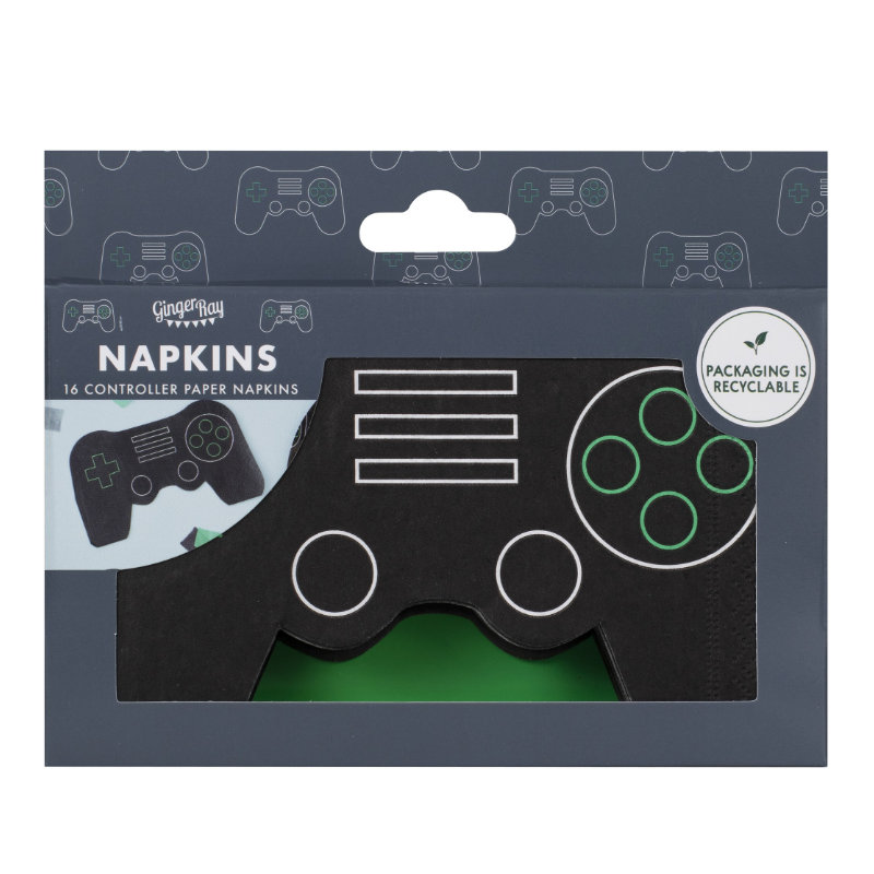 Kindergeburtstag-Servietten_Game_Level_Up_16_Stk_1