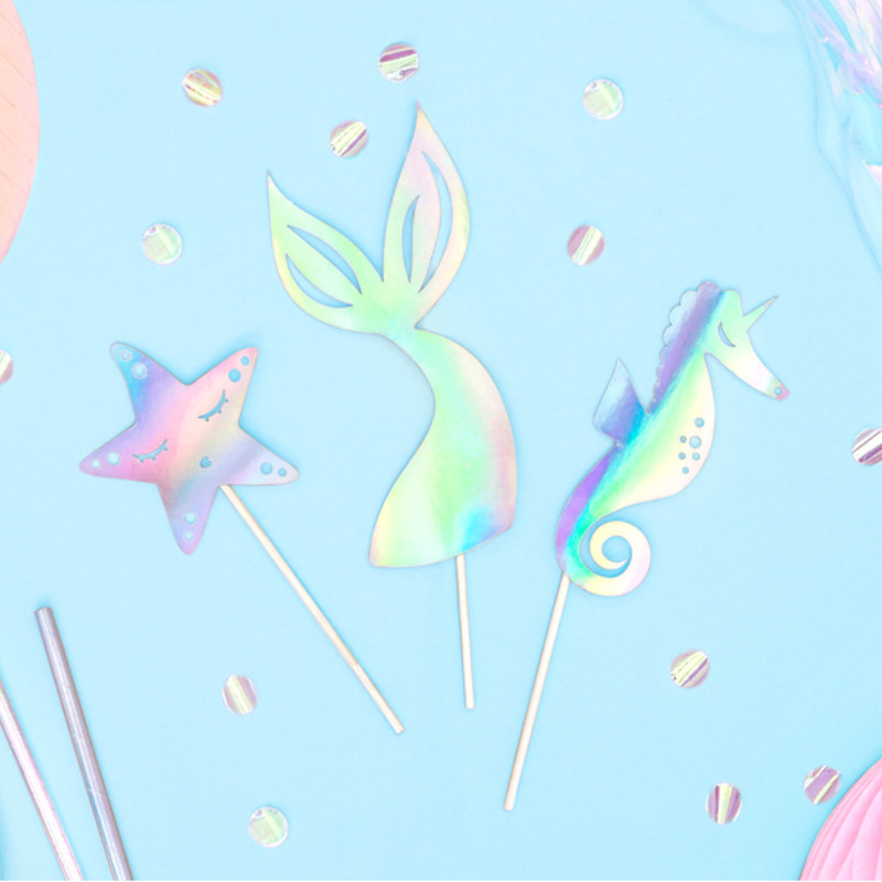 Kindergeburtstag-Cake_Topper_Meerjungfrau_1