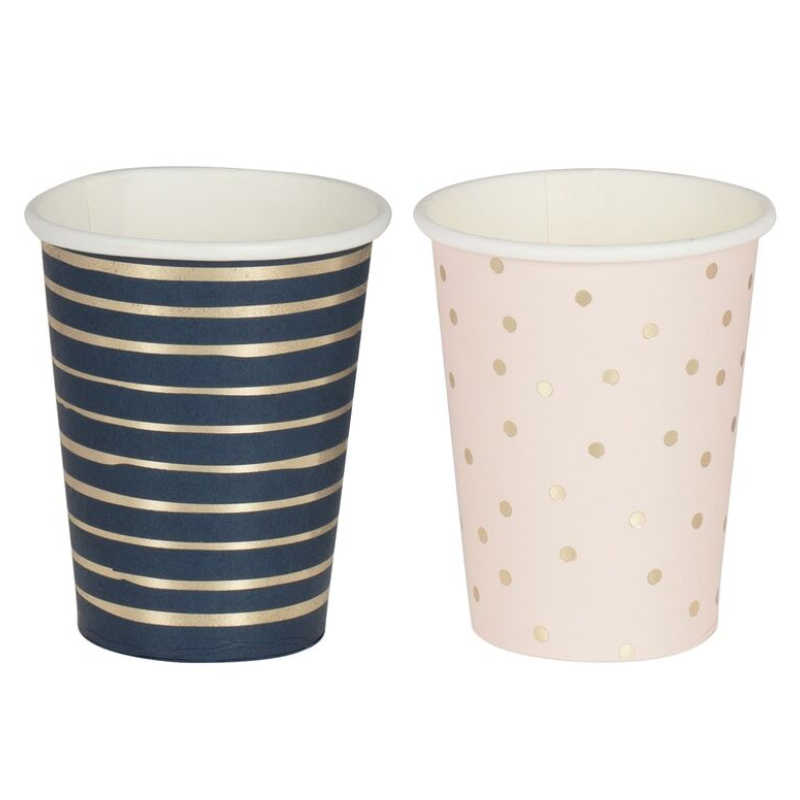 Kindergeburtstag-Partybecher_Gender_Reveal_Gold_Rosa_Marineblau_1