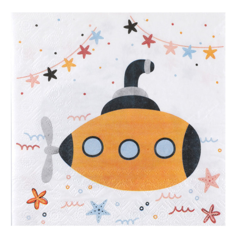 Kindergeburtstag-Servietten-kleiner-Matrose