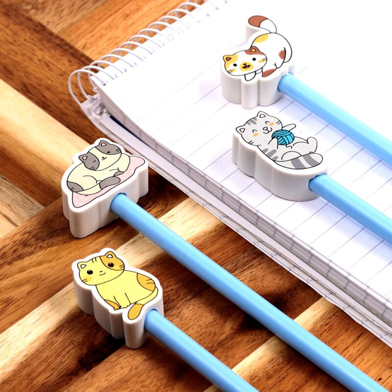 Katzenmotiv, Klebestiftenhalter, Schreibwarenclip, Bleistiftführung, Notebook-Zubehör